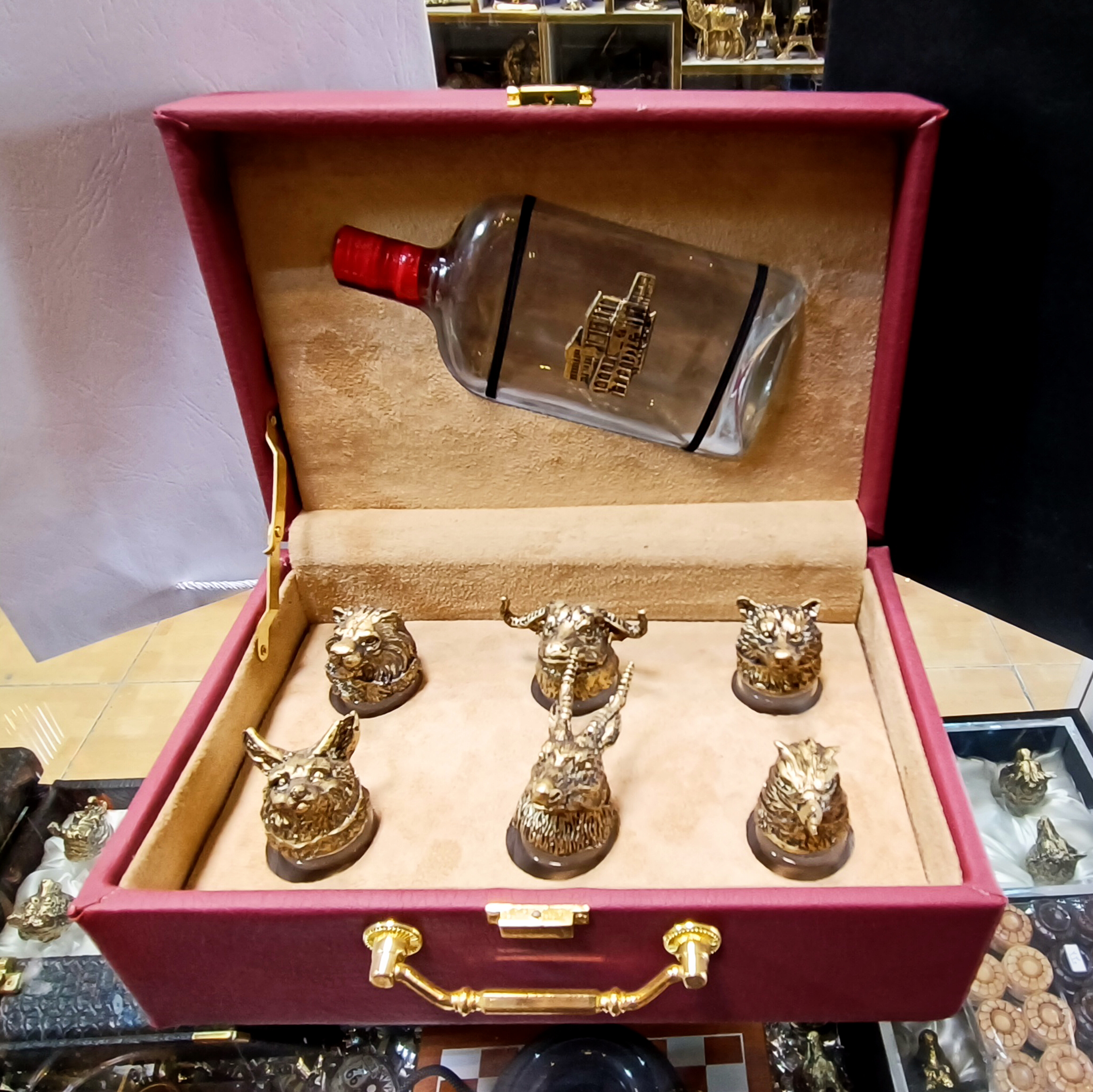 ست شات جعبه مسافرتی شش نفره بطری دار